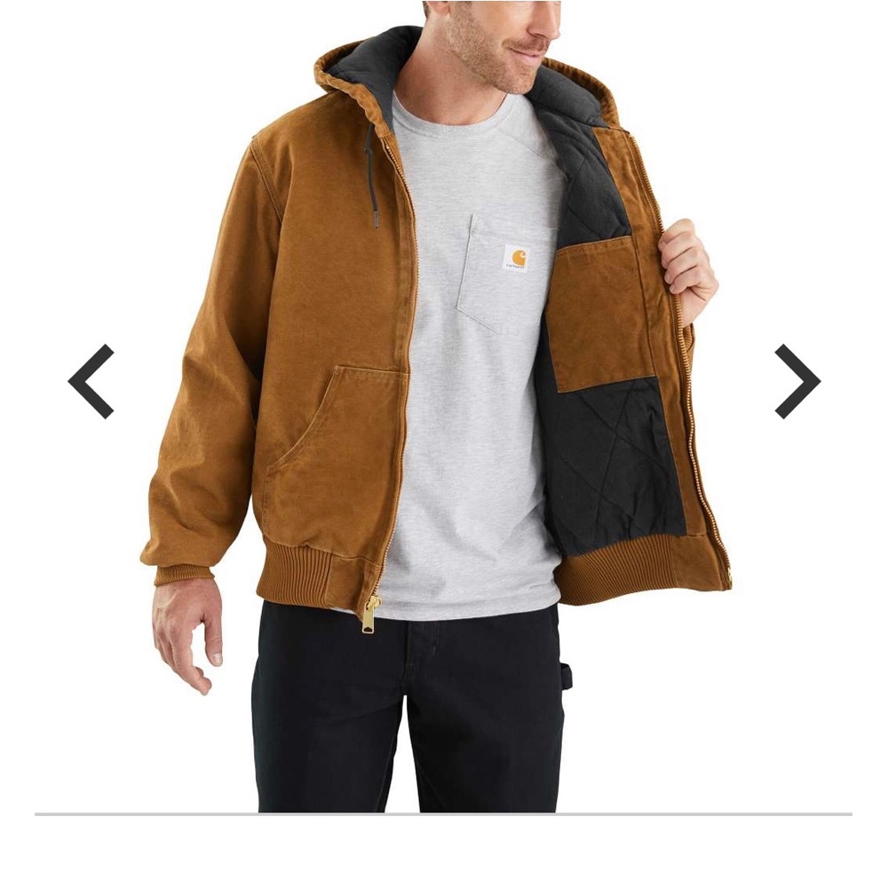 Carhartt SANDSTONE QUILTED FLANNEL-LINED